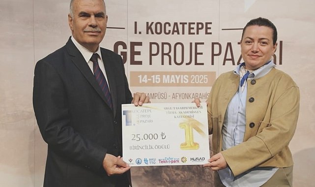 BŞEÜ'e 1. Kocatepe Ar-Ge Proje Pazarı'nda birincilik ödülü