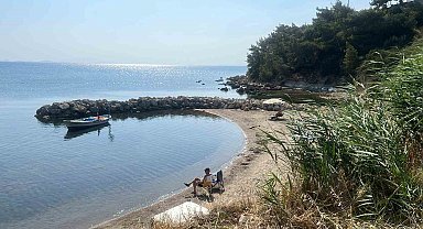 Burhaniye'de Pelitköy İçmeler Sahili sakinleri kıyı işgaline tepkili