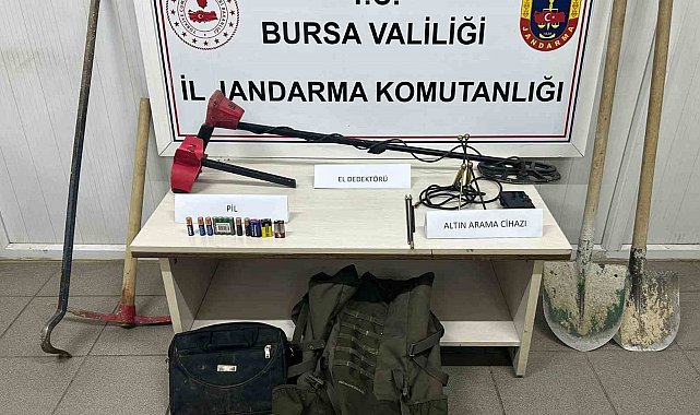 Bursa'da defineci operasyonu