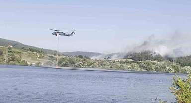Bursa'daki orman yangınına havadan ve karadan müdahale devam ediyor