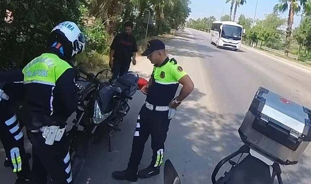 Çalıntı motosikletle kaçmaya çalışan şüpheli jandarmanın dikkati sayesinde yakalandı