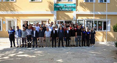 Çameli Belediyesinde Başkan Arslan mesai arkadaşlarıyla bayramlaştı