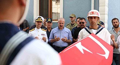 Çanakkale'de Kıbrıs Gazisi Mustafa Canbaz son yolculuğuna uğurlandı