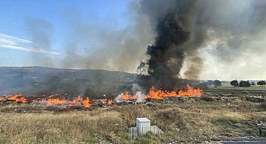 Çanakkale'de korkutan yangın