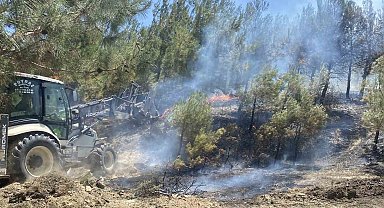 Çanakkale'de tarım arazisinde başlayan yangın ormanlık alana sıçradı