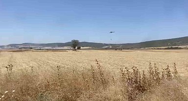 Çanakkale'de tarım arazisinde çıkan yangın kontrol altına alındı