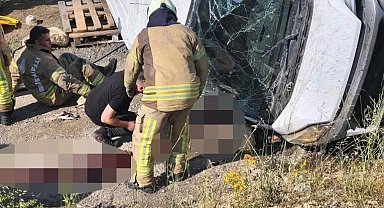 Çatalca'da kontrolden çıkan araç takla attı: 1 ölü