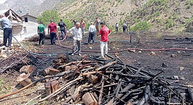 Çimenli köyündeki yangın büyümeden söndürüldü