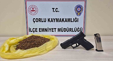 Çorlu'da uyuşturucu ve ruhsatsız tabanca ele geçirildi: 1 tutuklu