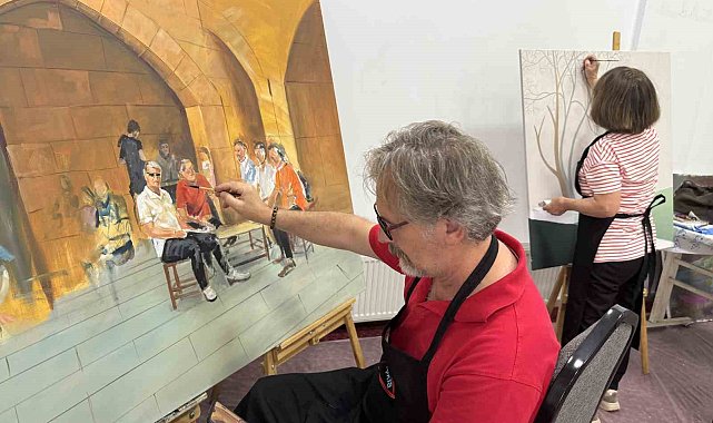Çorum'da düzenlenen Uluslararası Resim Çalıştayı başladı