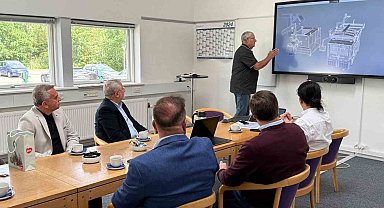 Çorum'da kurulacak yaş mama tesisi için Danimarka'da incelemelerde bulunuldu