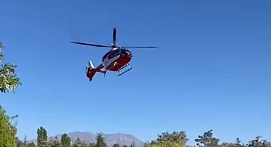 Çukurcalı hasta helikopterle Van'a kaldırıldı