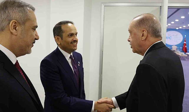 Cumhurbaşkanı Erdoğan, Katar Başbakanı Muhammed Abdurrahman Al- Thani'yi kabul etti