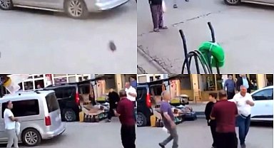 Deprem anındaki panik, güvenlik kamerasına yansıdı