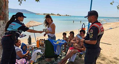 Didim'de jandarma ekipleri vatandaşları orman yangınlarına karşı bilinçlendirdi