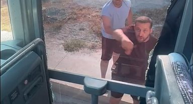Didim'de tur otobüsüne saldırıda 4 şüpheli gözaltına alındı