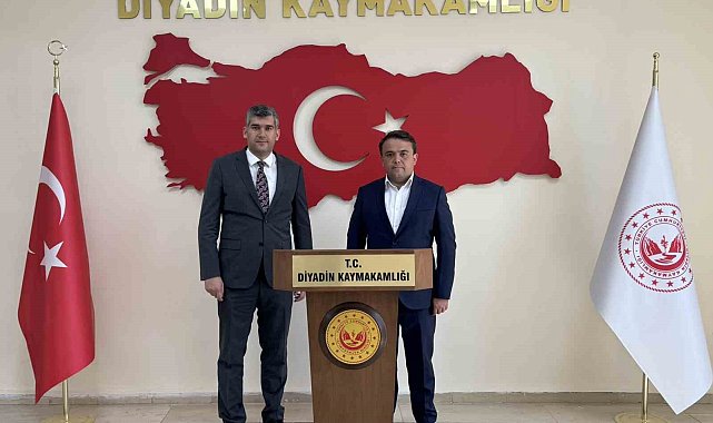 Diyadin Kaymakamı Korkusuz'a ayırlı olsun ziyareti