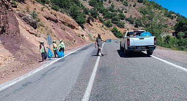 DKMP Munzur Vadisinde temizlik yaptı