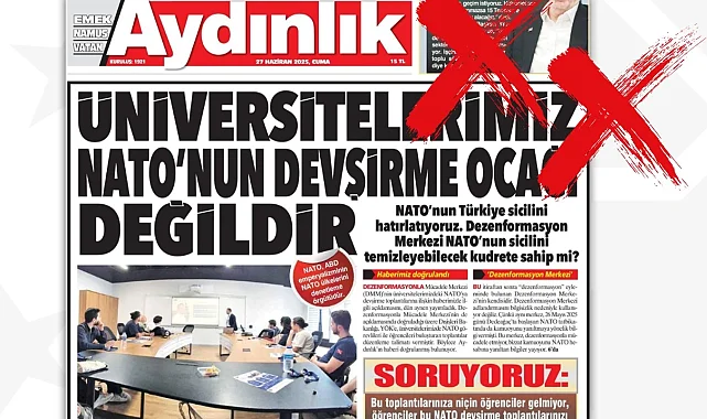 DMM'den Aydınlık'a "Gerçek Dışı" tepki