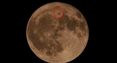 Doğa fotoğrafçısı dolunayı çekmek isterken ISS'yi görüntüledi