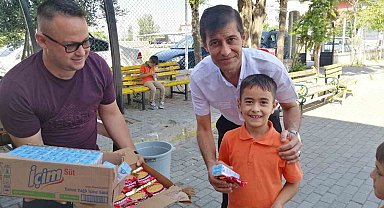 Dünya Süt Gününde öğrencilere süt dağıtıldı