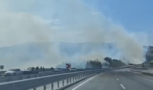 Dursunbey'de orman yangını çıktı