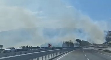 Dursunbey'de orman yangını çıktı