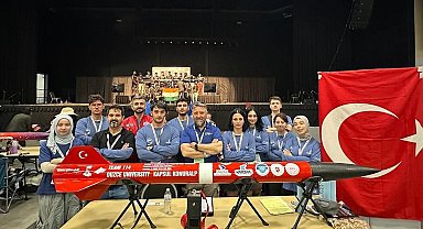 Düzce Üniversitesi roket takımı uluslararası arenada