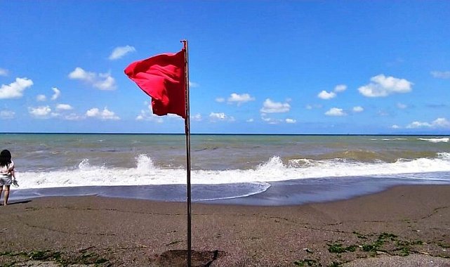 Düzce'de hava şartları sebebiyle denize girmek yasaklandı