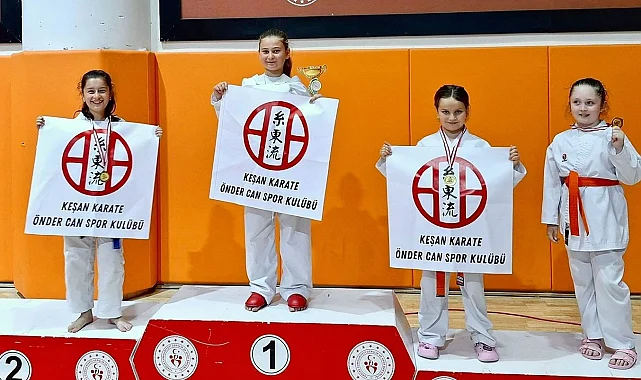 Edirne İl Karate Şampiyonası'nda 16 madalya ile büyük başarı!