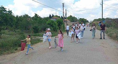Edirne'de asırlık bayram geleneği: Çocuklar şeker topladı