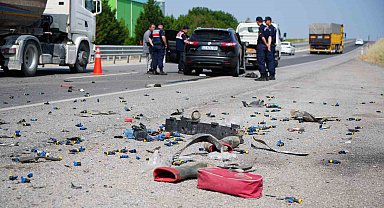 Edirne'de feci kaza: 1 ölü, 1 yaralı