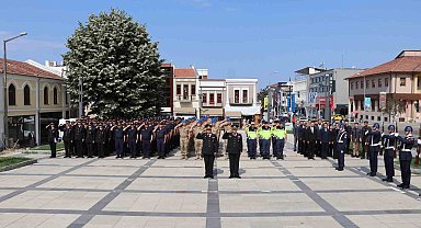 Edirne'de Jandarma Teşkilatı'nın kuruluşunun 186. yılı törenle kutlandı