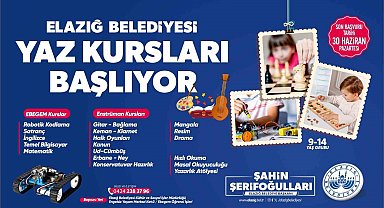 Elazığ Belediyesi yaz kursları başlıyor
