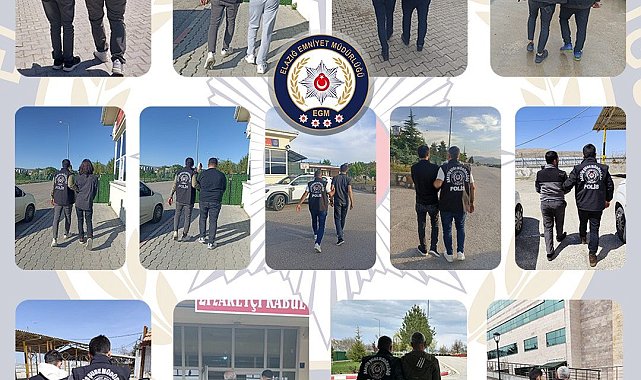 Elazığ'da kesinleşmiş hapis cezası bulunan 95 şahıs yakalandı