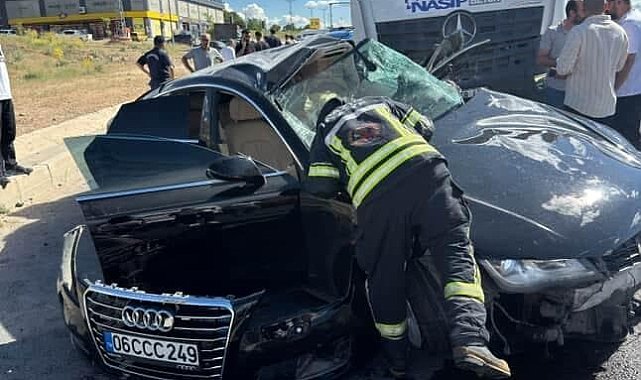 Elazığ'da trafik kazası: 2 yaralı