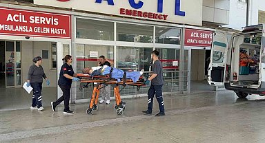 Elektrik akımına kapılan işçi yaralandı