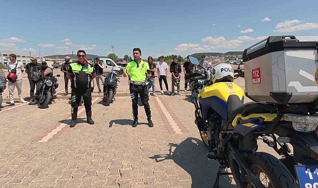 En çok motosiklet kazasının yaşandığı Bilecik'te sürücülerine uygulamalı eğitim verildi