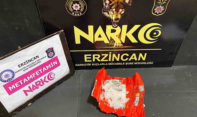 Erzincan'da bir miktar metamfetamin ele geçirildi