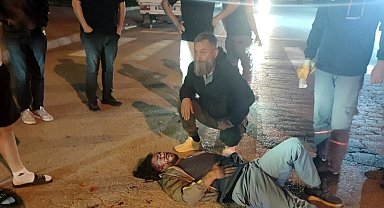 Erzincan'da motosiklet ile minibüsün çarpıştığı kazada 1 kişi yaralandı