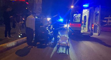 Erzincan'da motosiklet kazasında sürücü yaralandı