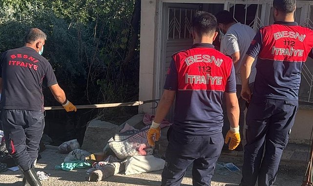Eve giren yılan korkuttu