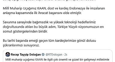 Fahrettin Altun: "Türkiye, KAAN ile 5. Nesil savaş uçağı ihraç eden sayılı ülkeler arasında"