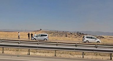 Gaziantep'te anız yangını maddi hasarlı kazaya neden oldu