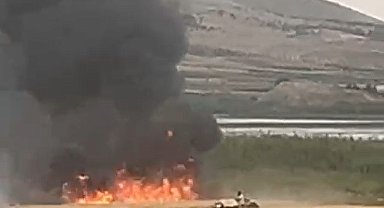 Gaziantep'te korkutan yangın: 50 dönüm arazi kül oldu