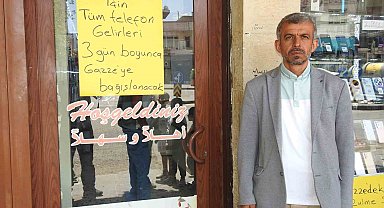 Gaziantepli esnaftan Gazze'ye anlamlı destek