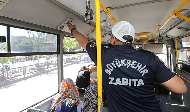 Gaziantep'te toplu taşımaya serinlik denetimi