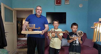 Gedizli usta Yusuf Kartal'ın ahşap tutkusu