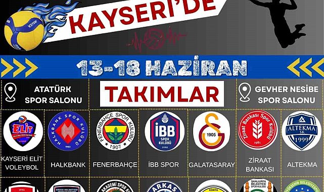 Genç Erkekler Türkiye Voleybol Şampiyonası finalleri Kayseri'de
