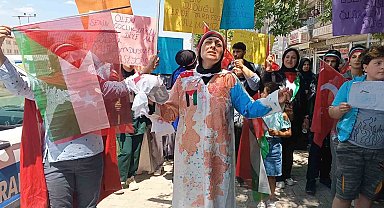 Gölbaşılı kadınlardan Filistin'e destek